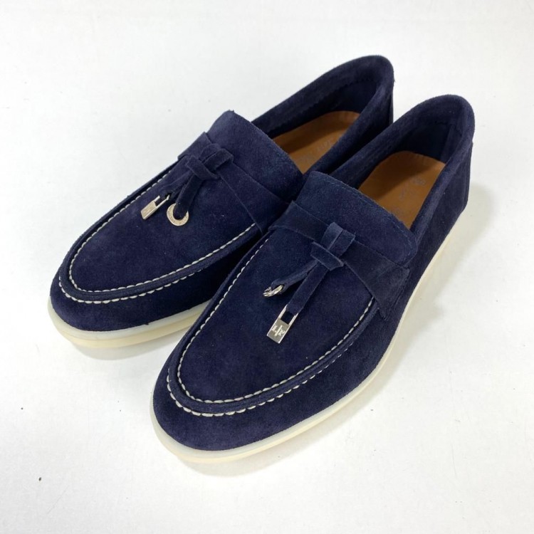 LORO PİANA CHARMS WALK LOAFERS CLASSİC LACİVERT